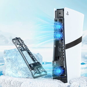 PS5 pro�p ��p�t�@�� PS5�X�����p ��p�t�@�� �y�V�^PS5 slim/PS5 Pro�Ή� �z 3�i�K�������� LED���C�g USB 2.0�t�� �ᑛ���������x���o �}����p ���M �M�΍� �v���X�e5�X�����p �f�B�X�N/�f�W�^����