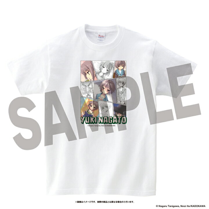 楽天市場】涼宮ハルヒの憂鬱 半袖Tシャツ 長門有希 Mサイズ DMM 