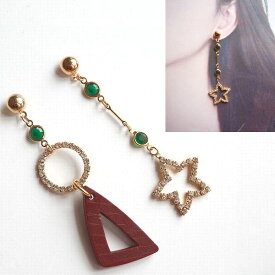 楽天市場 左右 違う ピアスの通販