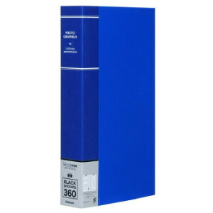 ナカバヤシ フォトグラフィリア 3段ポケット L判 360枚収納 ブルー PHL-1036-B