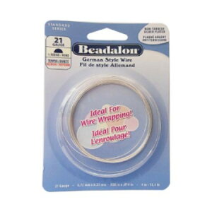 Beadalon(�r�[�_����) �n�[�t���E���h���C���[ �m���^�[�j�b�V���V���o�[ 0.72mm×4m 21