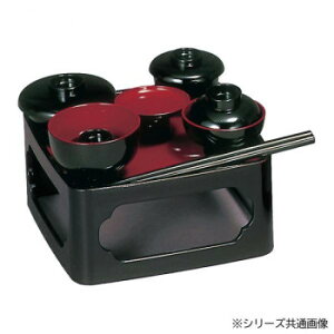 仏膳 5.5寸 黒(内朱) 4307550400011