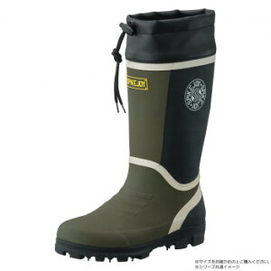 福山ゴム工業 長靴 スパイクジョイ 6 カーキ M AA89300