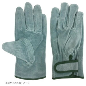 小野商事 エース 牛床革手袋 オイル加工 マジックテープ 3双組 LLサイズ AG458-3P