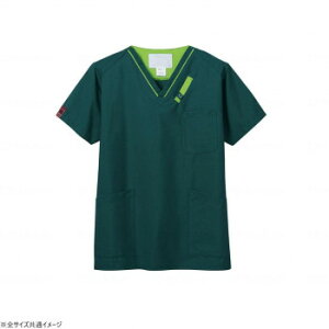 フォーク スクラブ モスグリーン×グリーナリー 3L 7042SC-18 975605