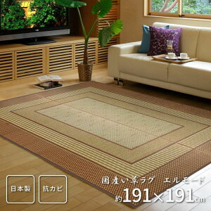 い草ラグ ラグ いぐさ 2畳 国産 裏貼り い草カーペット 夏用 い草 カーペット 日本製 モダン 和 畳 おしゃれ 絨毯 抗菌 防臭 ござ 夏 正方形 床暖房 高級 ラグマット カバー 拭ける ペット オー