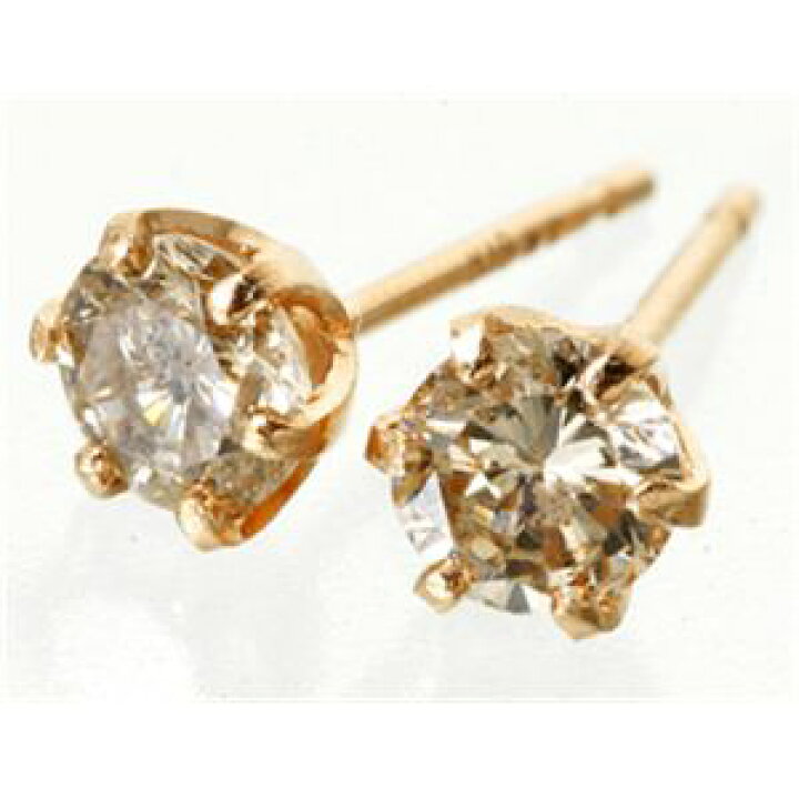 楽天市場】K18WG/PG ダイヤモンドピアス0.4ct : QUOLI 