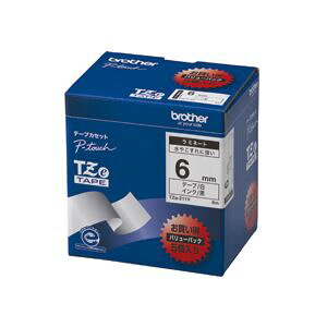 �u���U�[ BROTHER �s�[�^�b�` TZe�e�[�v ���~�l�[�g�e�[�v 6mm ��/������ �Ɩ��p�p�b�N TZE-211V 1�p�b�N(5��)