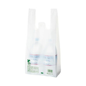 (まとめ) TANOSEEバイオマス配合レジ袋(乳白) 25号 1セット(1000枚:100枚×10パック) 【×3セット】
