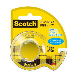 �i�܂Ƃ߁j 3M �X�R�b�`�͂��Ă͂����闼�ʃe�[�v 19mm×10m �f�B�X�y���T�[�t 667-1-19D 1�� �y×2�Z�b�g�z