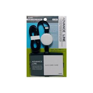 (まとめ)ソニック 吊下げ名札リールハード AL-894-D ブラック【×5セット】