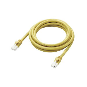 �y3�Z�b�g�z �G���R�� LAN�P�[�u�� CAT6A 2m ���� 10Gbps �X�g���[�g �ܐ܂�h�~ �C�G���[ LD-GPAT/YL2/RSX3