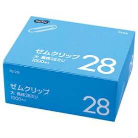 （まとめ） TANOSEE ゼムクリップ 大 28mm シルバー 業務用パック 1箱（1000本） 【×20セット】