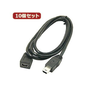 �ϊ����l 10�Z�b�g miniUSB�����P�[�u���i90cm�j�t������ USBM5�^CA90FX10