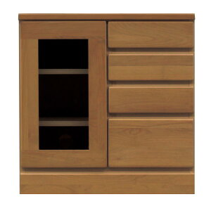 ローボード テレビ台 4段 Bタイプ 約幅60cm ブラウン 木製 扉収納付き 日本製 リビング ダイニング 完成品 開梱設置【代引不可】