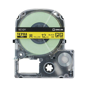 �i�܂Ƃ߁j �L���O�W�� �e�v�� PRO �e�[�v�J�[�g���b�W �p�X�e�� 12mm ���^������ SC12Y 1�� �y×5�Z�b�g�z