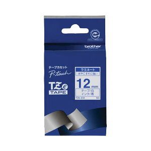 �i�܂Ƃ߁j �u���U�[ BROTHER �s�[�^�b�` TZe�e�[�v ���~�l�[�g�e�[�v 12mm ���^���� TZE-233 1�� �y×4�Z�b�g�z