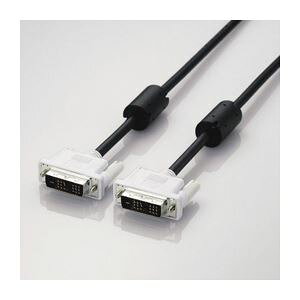 (まとめ)エレコム DVIシングルリンクケーブル(デジタル) CAC-DVSL10BK【×3セット】