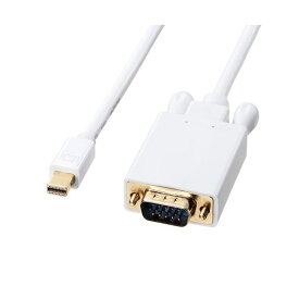 サンワサプライ ミニDisplayPort-VGA変換ケーブル 1m ホワイト KC-MDPVA10