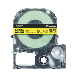 (�܂Ƃ߁j�L���O�W�� �e�v�� PRO �e�[�v�J�[�g���b�W �p�X�e�� 18mm ��/������ SC18Y-5P 1�p�b�N(5��)�y×3�Z�b�g�z