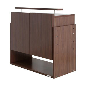 コレクションケース/収納棚 ワイド 専用上置き 【ハイタイプ 奥行39cm用 ブラウン】 幅83.1cm 本体別売 【組立品】【代引不可】