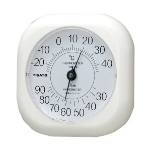 (まとめ) 佐藤計量器 ソフィア温湿度計【×5セット】