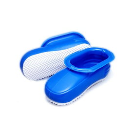 〔40個セット〕 お風呂ブーツ 約長さ28×高さ10.5cm ブルー 大きなサイズ 2層構造 ビッグマンブーツ 風呂掃除 清掃用品