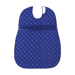 オオサキメディカル プラスハートこぼれにくい食事用エプロン サイドタック ネイビー 73745 1セット(5枚)