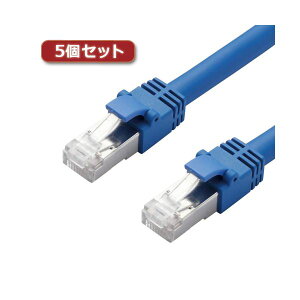 �y5�Z�b�g�z �G���R�� LAN�P�[�u��/CAT7/3m/�u���[ LD-TWS/BU3X5