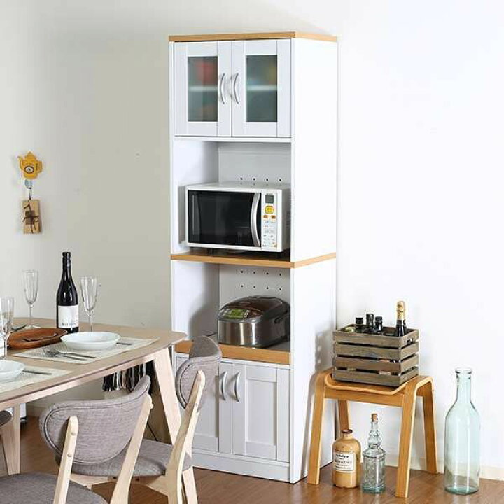 楽天市場 キッチンボード 60 食器棚 安い おしゃれ 収納 スリム 180 レンジ台 レンジボード 幅60 ハイタイプ キッチン収納 大型 北欧 Quoli