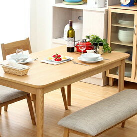 ダイニングテーブル おしゃれ 4人がけ 北欧 食卓テーブル 130 単品 小さめ 木 コンパクト 高さ65 格安 4人用 長方形 木製 ベンチ 4人 サイズ