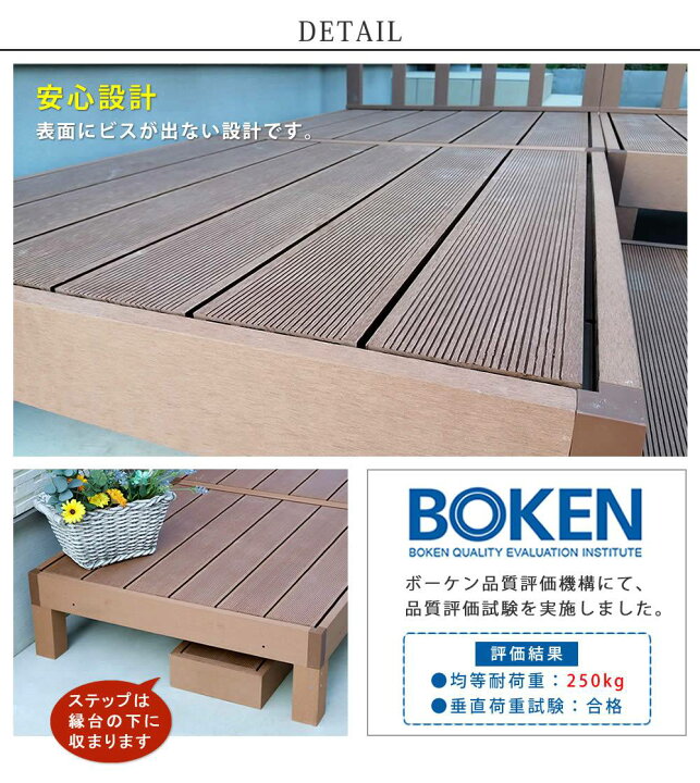 買収 ウッドデッキ 踏み台 単品 ベンチ 階段 ウッドテラス 縁側 庭 人工木 デッキ Diy ガーデンデッキ ベランダ Supplystudies Com