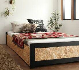 ベッド シングルベッド アイアンフレーム ヴィンテージ デザイン OSB すのこベッド ベッドフレーム 枠 一人暮らし 北欧 おしゃれ シングル 木目 木製 収納 通気性 すのこ 省スペース スリム 薄型 大容量 フロアベッド 頑丈 丈夫 布団 マットレス 対応