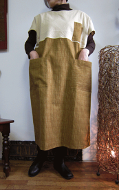 各国の観光客に引けを取らない足長効果のツートンワンピース　一着限定 40代.50代.60代.70代 個性派 シニア ミセス レディースファッション