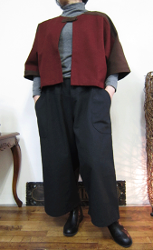 お気に入りのワイドパンツやスカートをアピールしたい！そんな時にはこの引き立てジャケット♪第二弾はバッグ付き /一着限定