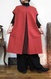 お出掛けですか？と聞かれたら「ウフフ、ナイショ」の赤いワンピース♪ 1着限定