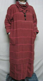 【送料無料】オフタートル風♪ワンピース綿100% 大きいサイズ 40代.50代.60代.70代 個性派シニア ミセス レディースファッション