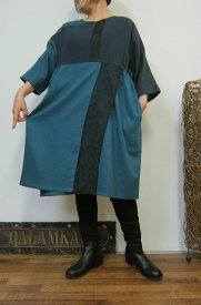 大胆なツートン切り換えとフォーマルレースをトッピング♪ワンピース1着限定