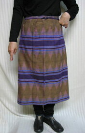 【送料無料】絣腰巻エプロン 綿100%/全3色30代.40代.50代.60代.70代個性派 シニア ミセス レディースファッション