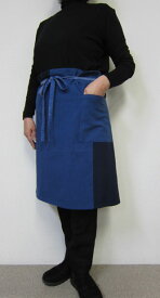 個性派エプロン・青十字