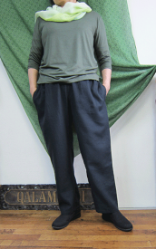 ゆったりスリム♪ミヤコパンツ ダブルガーゼ 綿100%