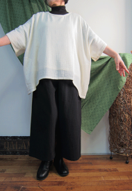 ぷよぷよクレープチュニック二枚重ねで金目鯛アンサンブル一着限定