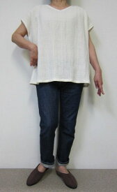 【大きいサイズ/日本製/個性的/送料無料】インド綿クレープの肌触りの良さが自慢のクレープブラウスはTシャツ感覚で大人カジュアル！ゆったりサイズ 大きいサイズ 40代.50代.60代.70代個性派 シニア ミセス レディースファッション