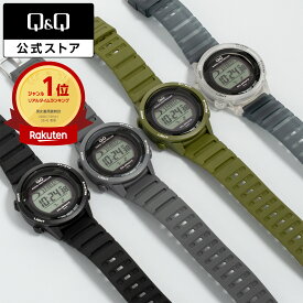 【Q&Q公式】楽天1位　シチズン 20％OFF 腕時計 電波 ソーラー 10気圧防水　デジタル D01A メンズ レディース キッズ 中学生 高校生 大学生 学生 カジュアル ビジネス 仕事 アウトドア ウレタンバンド ミリタリーカラー