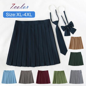 スクールスカート レディース 女子高生 スカート リボン ネクタイ ボウタイ プリーツスカート 制服 高校生 中学生 学生服 ギンガム ミニスカート 学生 学校 女子制服 コスチューム 着痩せスクール制服 JK 仮装 衣装
