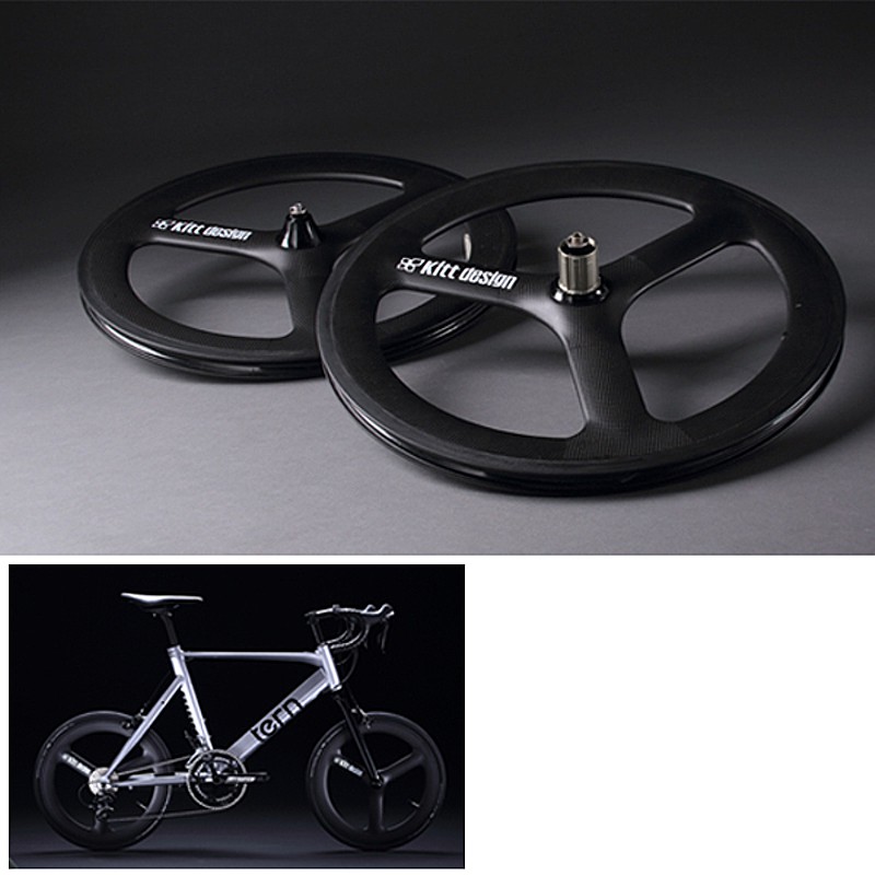 ターン Kitt design CarbonTri-spoke F-Wheel(カーボンバトンホイール フロント用) TERN 送料無料 |  自転車のQBEI 楽天市場支店