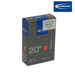 Vx TUBE i`[uj 6SV  20x1.10/1.50 6SV(40mm) (406) SCHWALBE