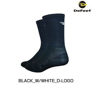 fBtB[g LE 6"BLACK W/ WHITE D-LOGO DeFeet
