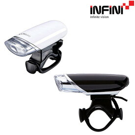 INFINI（インフィニ） I-112P LUXO （ルクソ）ホワイトLED フロントライト 電池式 60ルーメン[乾電池式][ヘッドライト]
