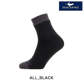 シールスキンズ WARM WEATHER ANKLE LENGTH SOCK （ウォームウェザーアンクルレングスソックス）ALL_BLACK Seal Skinz